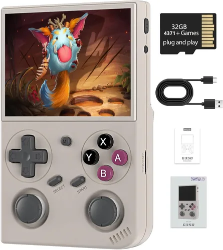 Vista 10 de Anbernic RG40XX V - Consola de juegos de mano retro, RG40XXV de 4.0 pulgadas, pantalla IPS sistema Linux integrado 64G TF tarjeta 5528