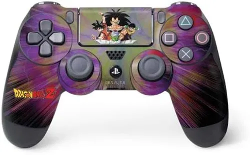 Vista 8 de Skinit Calcomanía para juegos compatible con el controlador de PS4, diseño oficial de Dragon Ball Z Red Ribbon Army Negro - DRGBLZ10