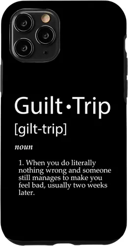 Vista 29 de Guilt Trip Definition Sarcastic Joke for Mean Adult Parents Case for iPhone 17