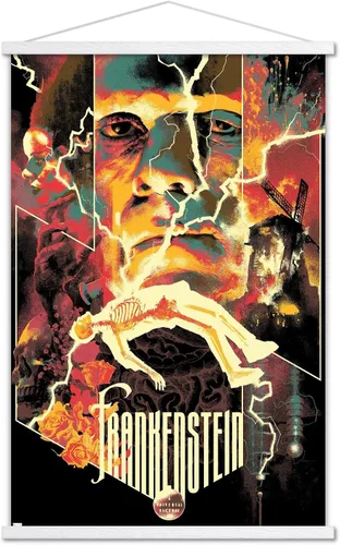 Vista 17 de Trends International Frankenstein - Póster de collage de pared, 22.375 x 34 pulgadas, versión premium sin marco