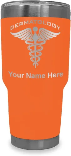 Vista 16 de LaserGram Vaso aislado al vacío de 20 onzas, dermatología, grabado personalizado incluido (negro)