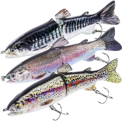 Vista 12 de TRUSCEND Swimmax - Señuelos de pesca fáciles de atrapar con ganchos BKK, ondulación, vibración, traqueteo y gorgoteo para más mordeduras, cebos