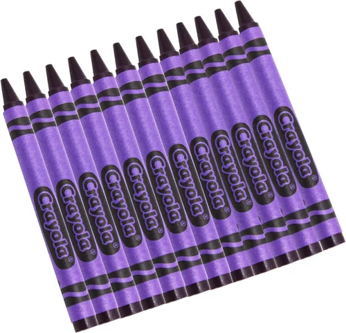 Vista 3 de Crayola regular de repuesto de un solo color no tóxica (paquete de 12), Estándar, Anaranjado