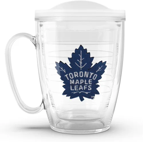 Vista 14 de Taza aislada Tervis de doble pared fabricada en Estados Unidos con logotipo principal de NHL Buffalo Sabres, mantiene las bebidas frías y calientes