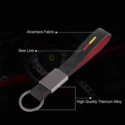 Vista 3 de BOLLAER Llaveros de lujo para automóvil, llavero de auto para Porsche, Audi, Mercedes, BMW, Cadillac, Lexus Ford, llavero, regalo para hombre y mujer
