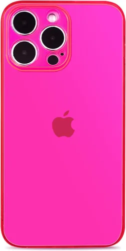 Vista 12 de Compatible con Funda iPhone 14 Pro, Funda Transparente Neón con Cubierta para Lente de Cámara Carcasa para Mujeres y Niñas Delgada Suave Silicona