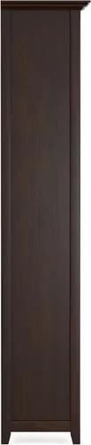 Vista 11 de SIMPLIHOME Amherst - Librero de 70 pulgadas de alto con 5 estantes de madera maciza en color marrón rústico, almacenamiento transicional para sala