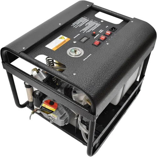 Vista 7 de TUXING Compresor de aire PCP de 4500 Psi, compresor de aire de alta presión, presión ajustable y versión de purga automática, filtro integrado