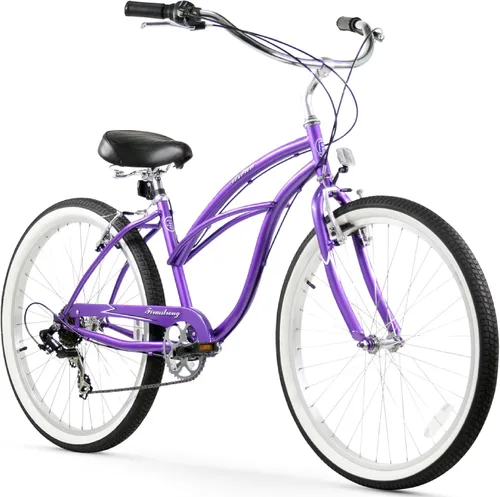 Vista 12 de Sixthreezero Urban Lady Beach Cruiser - Bicicleta híbrida de 3 velocidades para mujer