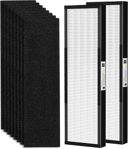 Vista 9 de Paquete de 3 filtros HEPA FLT4825 B de repuesto con prefiltros de carbón activado compatibles con purificador de aire AC4825 AC4300 AC4800 AC4900