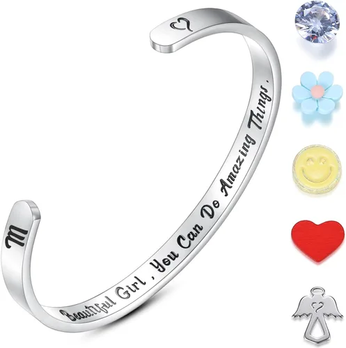 Vista 24 de SAM & LORI Pulseras personales para adolescentes, mujeres, regalos de joyería significativos (varios diseños) para mejor amiga, hija, nieta
