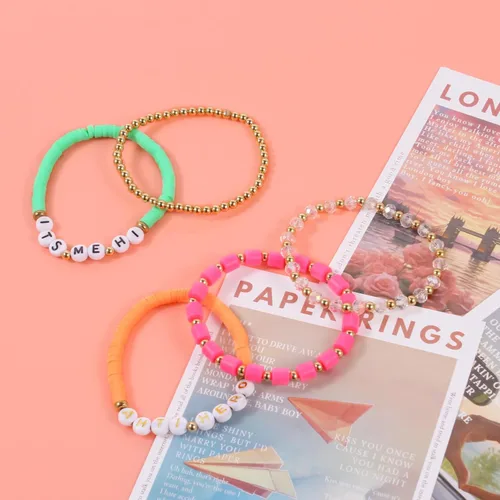 Vista 3 de QUNAN 5 Pcs Bracelet Singer Inspired Friendship Bracelet Set
