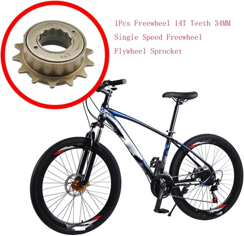 Vista 6 de CHENJIN Acero Bicicleta Carretera Rueda Libre Bronce 14T Dientes 34MM Rueda Libre Rueda Libre Rueda Volante Accesorio Bicicleta