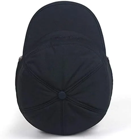 Vista 4 de Sombrero de cazador para clima frío con solapa para el oído de piel sintética de Ushanka ruso sombrero de caza para hombres mujeres