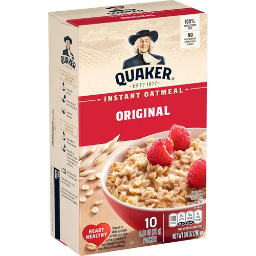 Vista 20 de Quaker Avena instantánea, proteína de azúcar morena de arce, 0.35 onzas de proteína, 12.6 onzas, paquete de 6