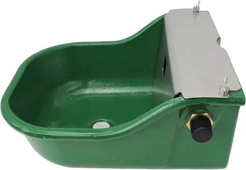 Vista 9 de Regadera automática para caballos, ganado, perro, cerdo, ganado, hierro fundido resistente, dispensador de agua de animales de granja extra grande