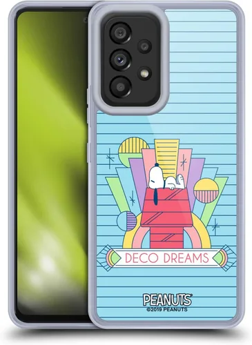 Vista 166 de Head Case Designs Snoopy Deco Dreams - Funda de gel con licencia oficial de Peanuts Blue Pattern [protección de grado militar] compatible con Google