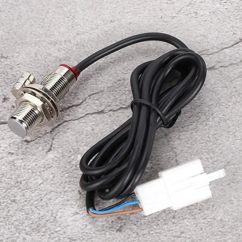 Vista 8 de Aramox Cable del velocímetro de la motocicleta de Digitaces, sensor del odómetro del tacómetro con 3 imanes