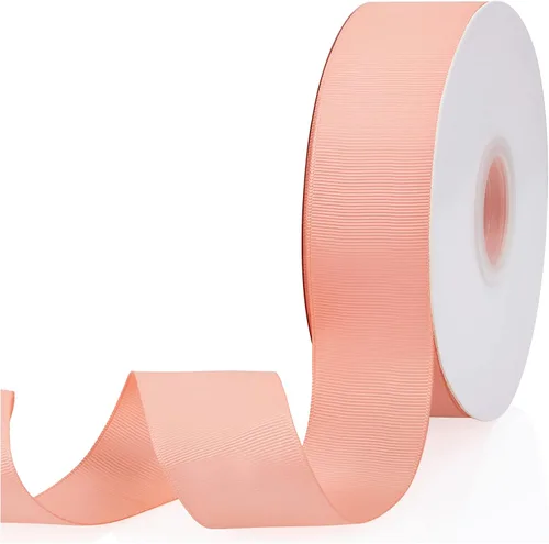Vista 132 de Cinta de grogrén de doble cara de color liso azul bebé de 1-1/2 pulgadas x 50 yardas para envolver regalos, bodas, fiestas, manualidades, lazos
