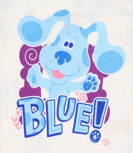 Vista 5 de Blues Clues Pijama de algodón para niños conjunto de ropa de dormir de 2 piezas con pantuflas Cozeez a juego talla 2 a 5 para niños pequeños