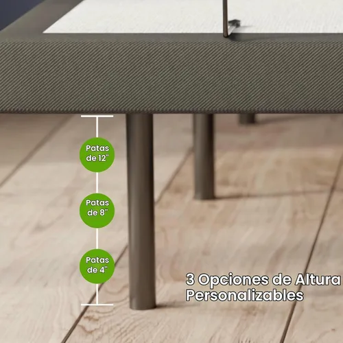 Vista 7 de Cama ajustable GhostBed con colchón híbrido de 12 pulgadas en una caja, tamaño Queen