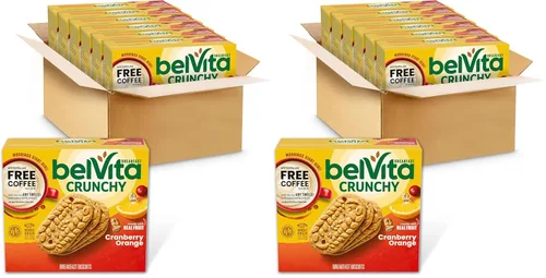 Vista 24 de belVita Barras de desayuno galletas, arándanos, 30 paquetes en total, 6 cajas (4 galletas por paquete)