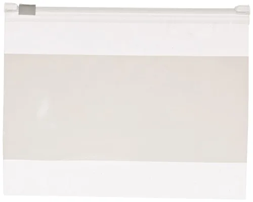 Vista 134 de Aviditi Poly Bolsa con cierre hermético blanco, 10" x 12", Azul, 1000