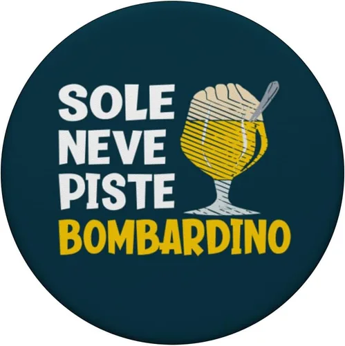 Vista 3 de Sole Neve Piste Bombardino PopSockets Adhesive PopGrip