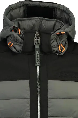 Vista 4 de Geographical Norway Baleine - Chaqueta ligera de manga larga resistente al agua con capucha para hombre