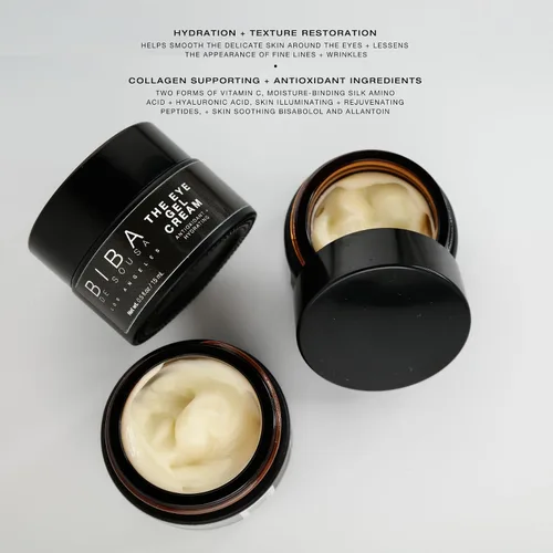 Vista 3 de Biba De Sousa, The Eye Gel Cream - Fórmula antienvejecimiento para arrugas e hinchazón - Tratamiento de ojos hidratante, reafirmante y rejuvenecedor