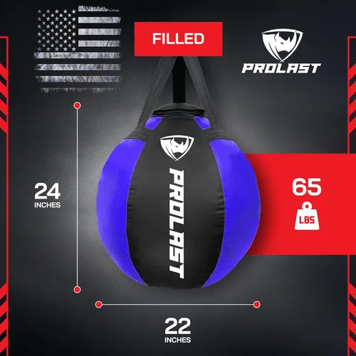 Vista 4 de Wrecking Ball Heavy Punching Bag for Adults, Hook and Uppercut, Body Snatcher, Boxing, MMA, Muay Thai Training Equipment, Filled