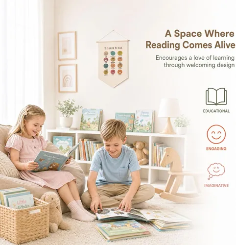 Vista 7 de Está Bien Sentir, colgante de pared de salud mental, decoración de sala de juegos, arte de pared infantil, regreso a la escuela, regalos