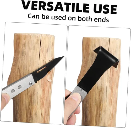 Vista 7 de Herramientas de raspador de corteza multiusos Herramienta de descortezado, herramientas de mano, tallado de troncos, carpintería, herramienta