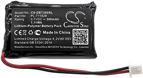 Vista 3 de 3.7V BL-100 PL-711828N BP-504 BP37TR PL-711828 Batería 300mAh Reemplazo para Educador ET-400Receptor RX-090Receptor PE-902Receptor EZ-900Receptor