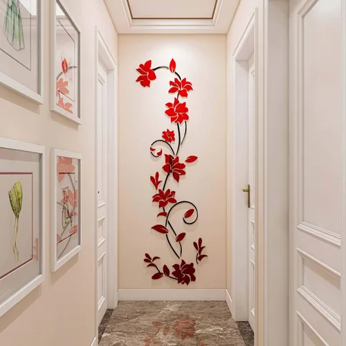 Vista 2 de Murales de pared de ratán 3D para sala de estar, dormitorio, sofá, telón de fondo de pared, calcomanías de originalidad para regalo, calcomanía