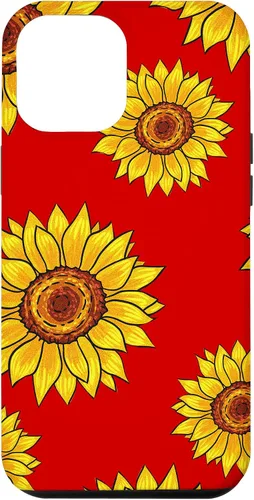 Vista 26 de Patrón de girasol en rojo vintage floral flor mujeres regalo caso para iPhone 17