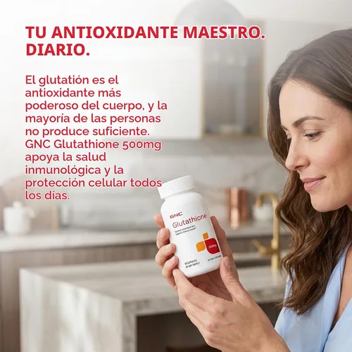 Vista 7 de GNC Glutatión 500 mg, antioxidante, apoya la salud inmunológica, 60