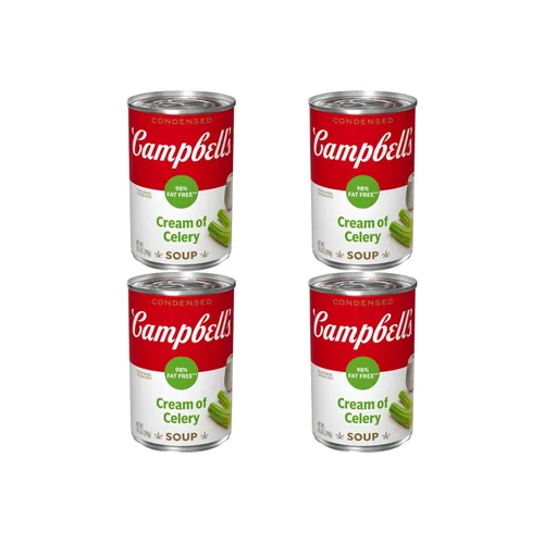 Vista 12 de Sopa Campbell's Condensada Crema de Apio 98% Libre de Grasa, Lata de 10.5 Onzas