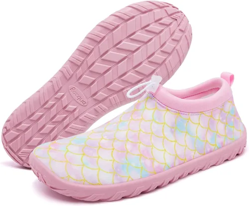 Vista 3 de Racqua Zapatos acuáticos para niños y niñas, zapatos acuáticos de secado rápido para playa y piscina (niños pequeñosgrandes)