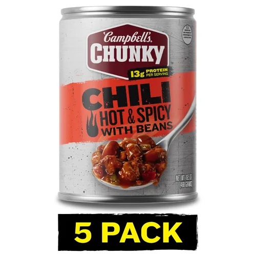 Vista 28 de Campbell's Chunky Chili con Frijoles, 15.25 oz. Tazón para Microondas