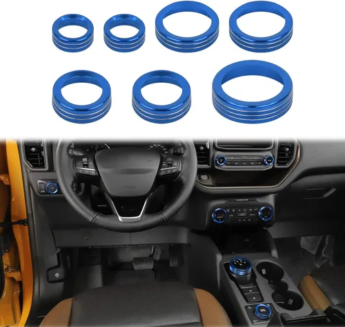 Vista 18 de JWWY Pomo para interruptor de faros delanteros de aire acondicionado, tracción 4WD, cubierta de perilla para interruptor de engranajes para Ford