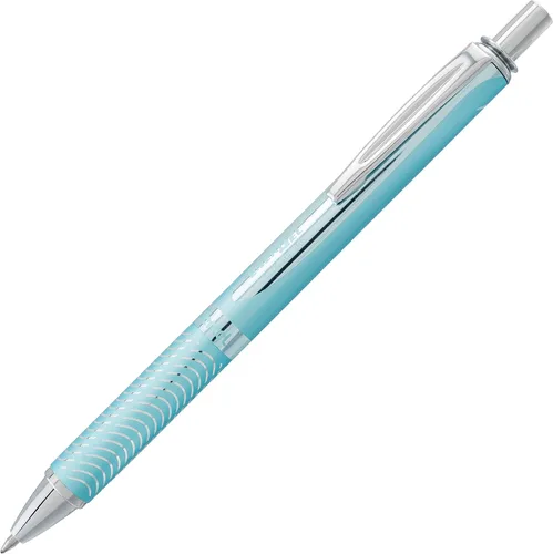 Vista 2 de Lapicero de gel líquido Pentel EnerGel de aleación RT premium, Azul