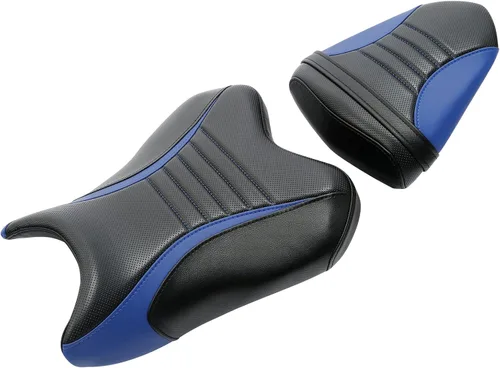 Vista 11 de TCT-MOTORPARTS Fundas de asiento delantero y trasero de motocicleta para Yamaha YZFR6 YZF R6 YZF-R6 2006-2007 (negro y rojo #1)