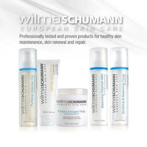 Vista 7 de WILMA SCHUMANN Leche limpiadora facial equilibrante, lavado facial diario, limpiador facial para piel normal, 7 onzas