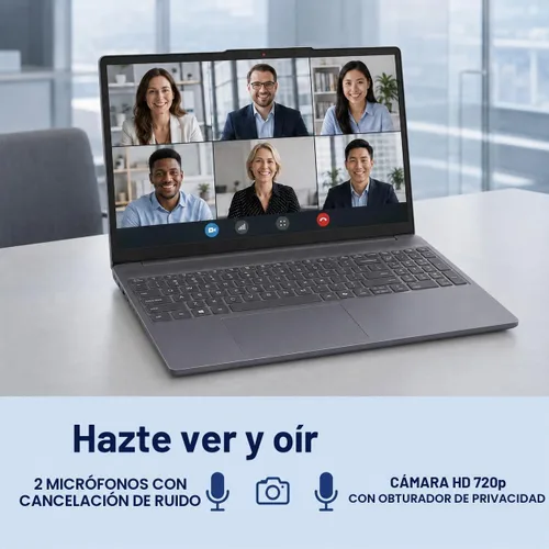 Vista 5 de Lenovo IdeaPad Slim 3 Laptop 2026, AMD Ryzen 7 170, DDR5 de 16 GB, SSD