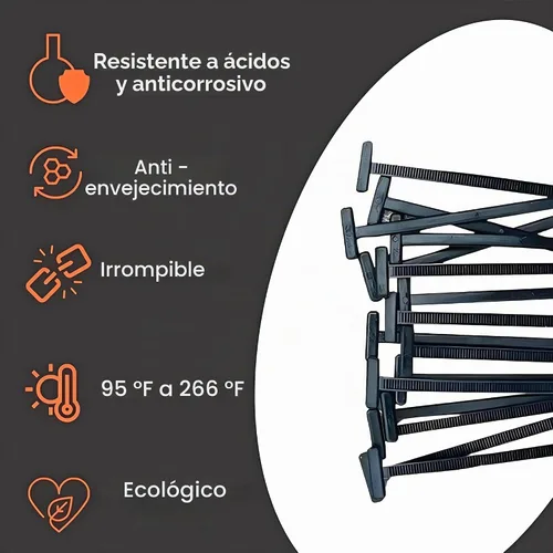 Vista 5 de 200 hebillas universales de nailon con caja de almacenamiento de polipropileno. El kit de herramientas Fixion incluye bridas multifuncionales