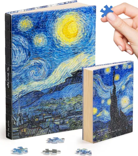 Vista 20 de PieceRelax Diario de rompecabezas 3D A5 para adultos, cubierta de plástico para libro de rompecabezas de 300 piezas (incluye cuaderno), Alphonse