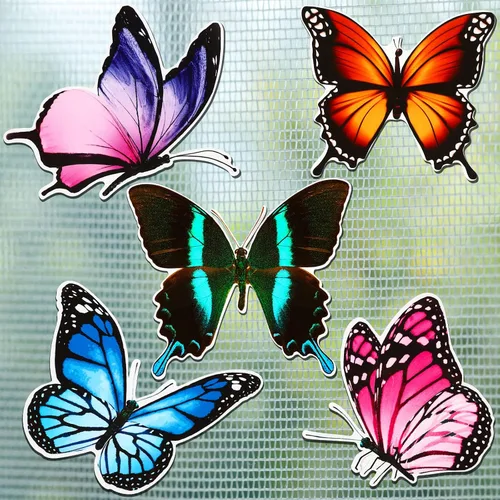 Vista 8 de Eaasty 10 Piezas Imanes de Mariposa para Puerta de Malla Imanes de Doble Cara para Puerta de Malla Adhesivos Magnéticos Flexibles Protector