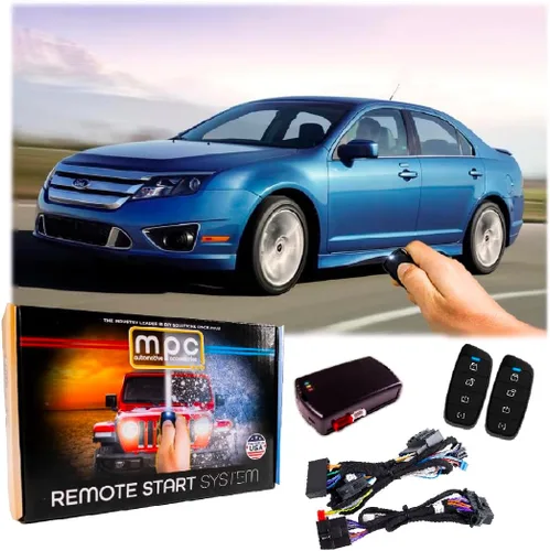 Vista 6 de MPC Kit completo de arranque remoto de 1 botón compatible con Ford Fusion 2010-2012 Plug & Play - con arnés en T
