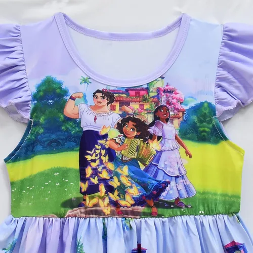 Vista 2 de AOVCLKID Disfraz de princesa para niñas disfraz de cosplay Halloween disfraces de paty